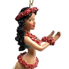 Kurt Adler Hula Girl Christmas Ornament- Hawaii Ukulele Dancing Girl picture
