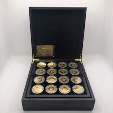 64pcs/box 2008 Zimbabwe One Hundred Trillion Coin Medal Gold plated Coins picture