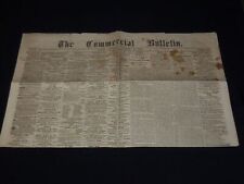 1866 NOVEMBER 17 THE COMMERCIAL BULLETIN NEWSPAPER - VOL 8 #409 - BOSTON - K 63 picture