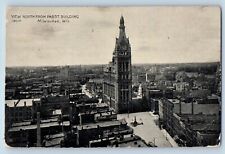Milwaukee Wisconsin Postcard View North Pabst Building Aerial View 1909 Vintage picture