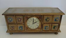 Vintage General Electric GE Zodiac Clock Jewelry Box Model 8120 13.5