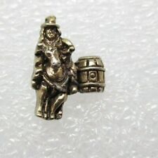 Guy Riding Horse Western Lapel Pin (B116) picture