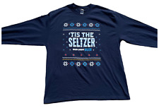 Bud Light Seltzer Ugly Long Sleeve T- Shirt Holiday Christmas Size XL Beer Gift picture