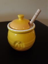 Honey Bee Honey Pot With Dipper picture