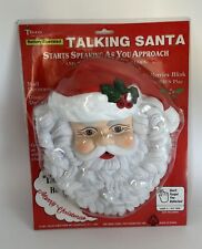 Vintage 1991 Telco Talking Santa Face Motion Activated - New In Original Plastic picture