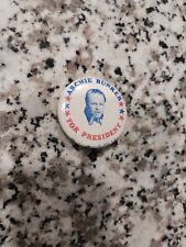 Vintage Archie Bunker 1972 Campaign Pin-Back Button for president vote 70s  picture