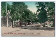 Burlington Wisconsin WI Postcard Pine Street Looking South 1909 Vintage Antique picture