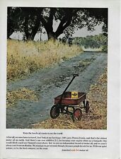 1968 Pennzoil Motor Oil Toy Wagon Country Road  Original Color Poster Print Ad picture