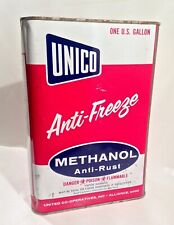 Vintage 1950's 60's Unico Co-Op One Gallon Advertising Oil Can In Nice Shape picture