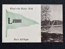 Larimore North Dakota ND Greetings Antique Photo Postcard 1912 picture