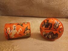Lot Of 2 Vintage Tin Halloween Noisemakers picture