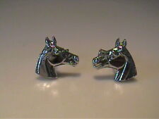 VINTAGE 1960'S SILVERTONE HORSE CUFF LINKS picture