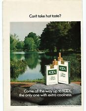 1971 Kool coolness cigarette print ad advertisement. CAN'T TAKE HOT TASTE? picture