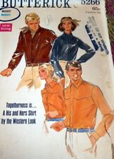 *LOVELY VTG 1960s SHIRT BUTTERICK Sewing Pattern MEDIUM picture