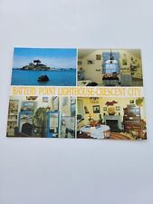 Battery Point Lighthouse Cresent City CA Postcard New picture