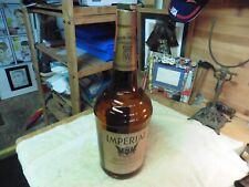 1960's Huge Empty Whiskey Bottle with BB hole in bottom Hiram Walker picture