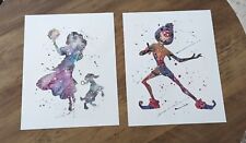 The Hunchback of Notre Dame 8x10 Watercolor Prints, Esmeralda And Clopin picture