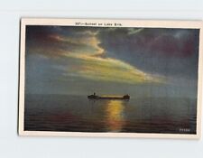 Postcard Sunset on Lake Erie North America picture