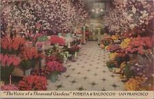 Postcard Voice of a Thousand Gardens Podesta & Baldocchi San Francisco CA  picture
