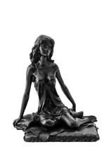 Vintage Cast Iron Statue Black Girl Home Decor Beautiful 2015 Creative Engraved picture