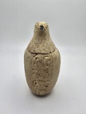 Antique Egyptian Falcon Canopic Jar picture