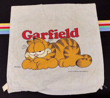 1978 Garfield Small Pillow Case Jim Davis VINTAGE GARFIELD Teddy Bear Cotton 70S picture