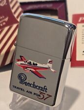 Vintage 1956 Town Country Zippo Lighter 57 BEECHCRAFT TRAVEL AIR 95 Airplane MIB picture