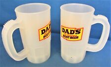 Dad's Root Beer Mugs ~ Vintage Pair ~  Promotion Premium SHARP picture