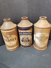 3 Vintage Steel Cone Top Beer Cans: GRAIN BELT SPECIAL, FITGER'S, ROYAL BOHEMIAN picture