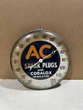 Vintage AC Spark Plugs Thermometer picture