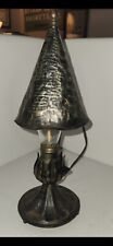 Vintage Antique Hammered Metal Gothic Style Lamp ~ Works Great picture