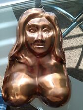 Vintage NUDE WOMAN TITS BREASTS COPPER CAKE JELLO PAN NOVELTY  NEW picture