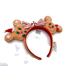 US Disney Parks Minnie Ears Bow Mickey Mouse Christmas Gingerbread Headband 2020 picture