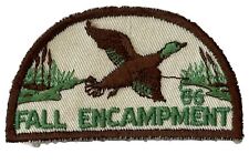 Fall Encampment Patch 1966 BSA Boy Scouts Of America Embroidered Vintage Badge picture