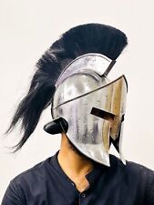 300 Spartan Helmet | Silver Eddition Medieval Steel Helmet With Inner Linner picture