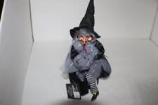 NEW Black GANZ Halloween Animated Laughing Witch Eyes Light Up Red Kicks Loud picture
