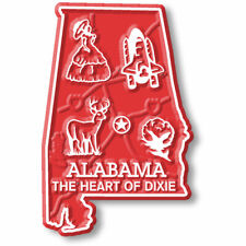 Alabama Small State Magnet by Classic Magnets, 1.5