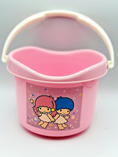 VERY RARE Vintage SANRIO Little Twin Stars Sand Pail; Easter Basket Container picture
