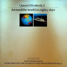 Queen Elizabeth 2 Around the World in Eighty Days Brochure Cunard 1979 picture