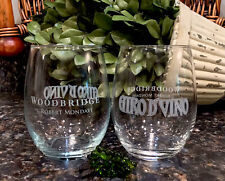 Robert Mondavi Woodbridge GIRO D’ VINO Lodi, CA Bike Tour Wine Glasses (2) MINT picture