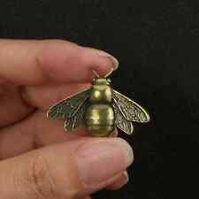 Vintage Style Solid Brass Pure Copper Mini Bee Insect Statue Sculpture picture