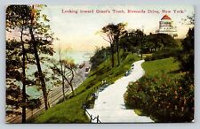 Early 1900s Riverside Drive NYC Looking Towards Grant's Tomb ANTIQUE Postcard picture