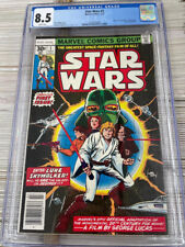 Star Wars #1 CGC 8.5 Marvel Comics 1977 1st Print Han Luke Leia Darth C3PO R2D2 picture