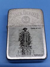 Zippo 28736 Brushed Chrome 1941 Statue of Jack Daniel #1 of 7 picture