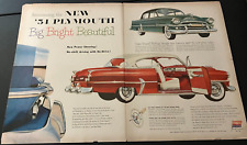 1954 Plymouth Model Range - Vintage Original Color Print Ad / Wall Art / Poster picture