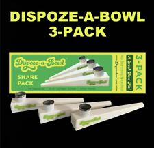 Dispoze-a-Bowl Tobacco Pipe Value 3 Pack - Disposable Bowl - Fresh Toke  picture