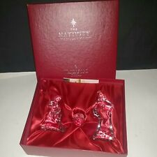 WATERFORD CRYSTAL Nativity Contemporary Holy Family Mary Jesus Joseph ORIG. BOX picture