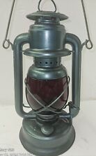 Vintage No1 EMBURY RED GLOBE CB Tubular Kerosene Lantern picture