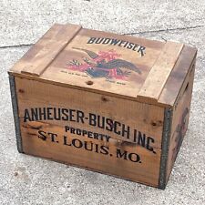 Vintage Budweiser Wooden Crate Box Centennial 1876-1976 Anheuser-Busch Bud Beer picture
