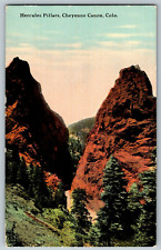 Cheyenne Canon, Colorado - Hercules Pillars - Vintage Postcard - Unposted picture